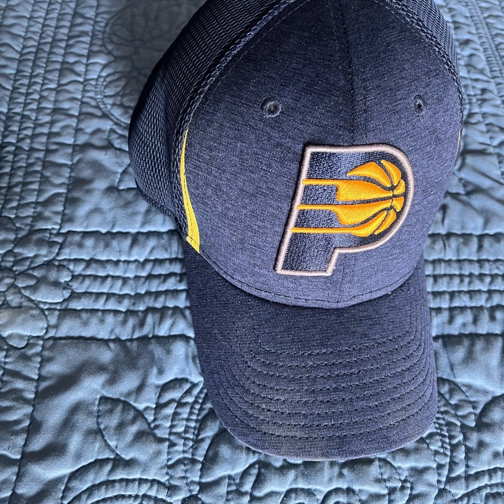 New Era Blue Cap with Red and White Logo
